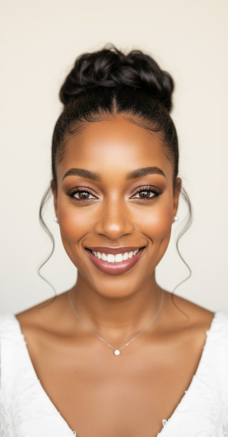 After Loose Bun Hairstyle For Wedding